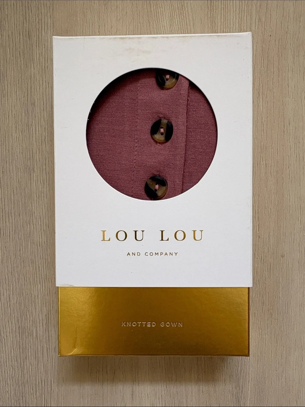 Lou Lou & Company Knotted Gown - Mauve Rose
